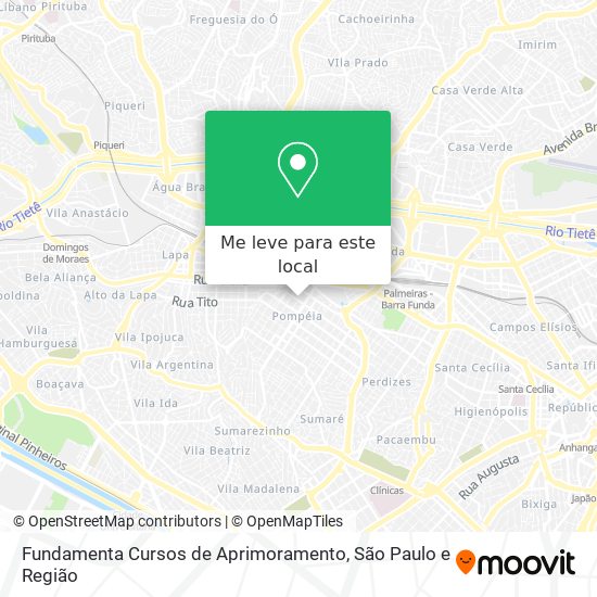 Fundamenta Cursos de Aprimoramento mapa