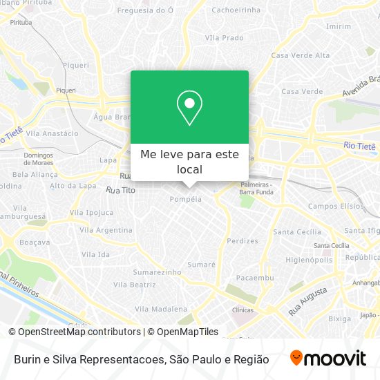 Burin e Silva Representacoes mapa