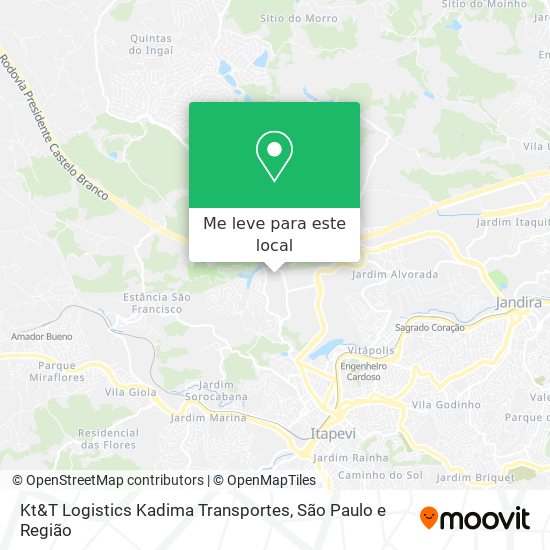 Kt&T Logistics Kadima Transportes mapa
