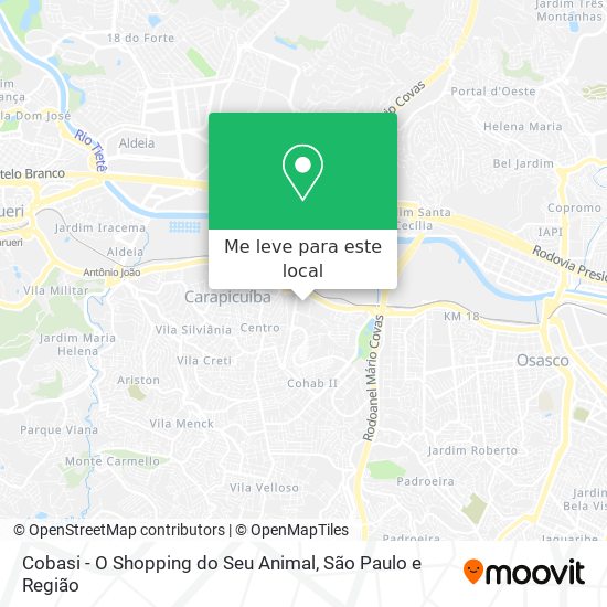 Cobasi - O Shopping do Seu Animal mapa