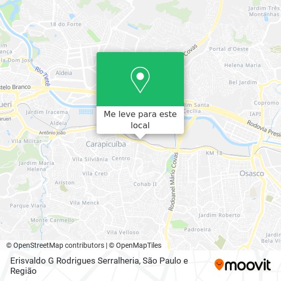 Erisvaldo G Rodrigues Serralheria mapa