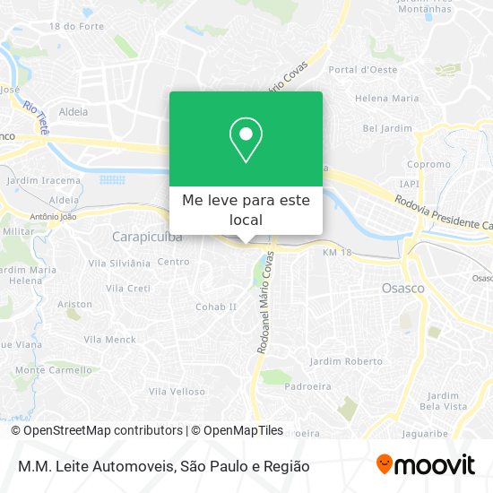 M.M. Leite Automoveis mapa