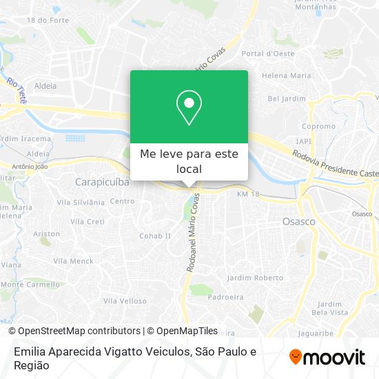 Emilia Aparecida Vigatto Veiculos mapa