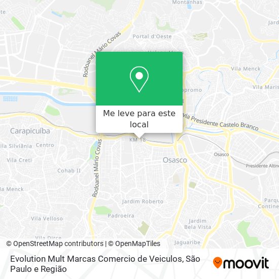 Evolution Mult Marcas Comercio de Veiculos mapa