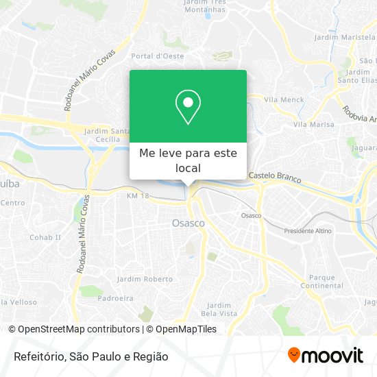 Refeitório mapa