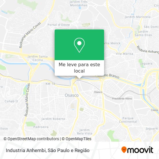 Industria Anhembi mapa