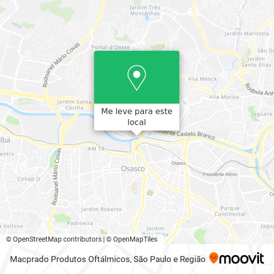 Macprado Produtos Oftálmicos mapa