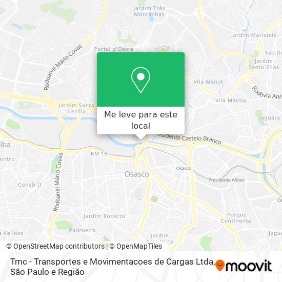 Tmc - Transportes e Movimentacoes de Cargas Ltda mapa