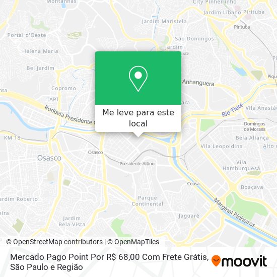 Mercado Pago Point Por R$ 68,00 Com Frete Grátis mapa