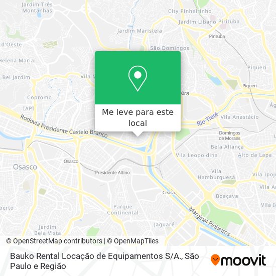 Bauko Rental Locação de Equipamentos S / A. mapa