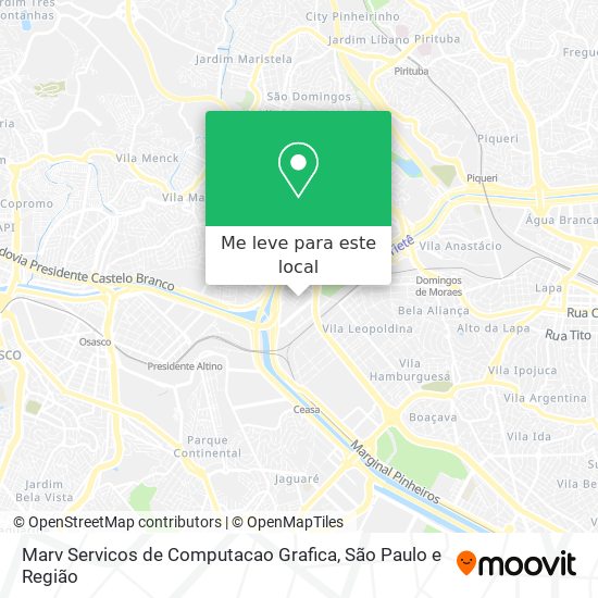 Marv Servicos de Computacao Grafica mapa