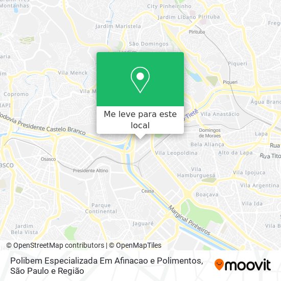 Polibem Especializada Em Afinacao e Polimentos mapa