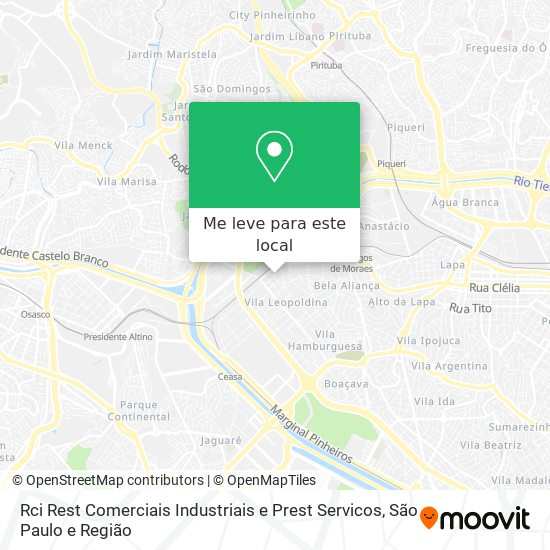 Rci Rest Comerciais Industriais e Prest Servicos mapa