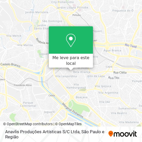 Anavlis Produções Artísticas S / C Ltda mapa