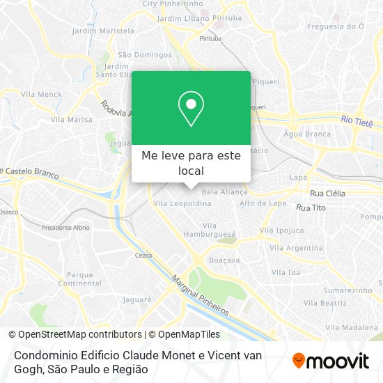 Condominio Edificio Claude Monet e Vicent van Gogh mapa