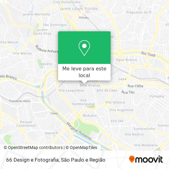 66 Design e Fotografia mapa