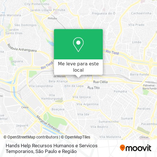 Hands Help Recursos Humanos e Servicos Temporarios mapa