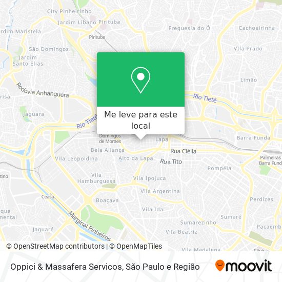 Oppici & Massafera Servicos mapa