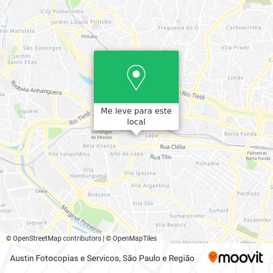 Austin Fotocopias e Servicos mapa