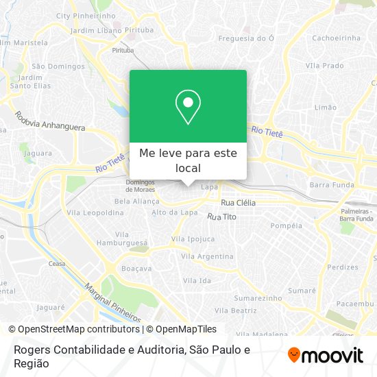 Rogers Contabilidade e Auditoria mapa