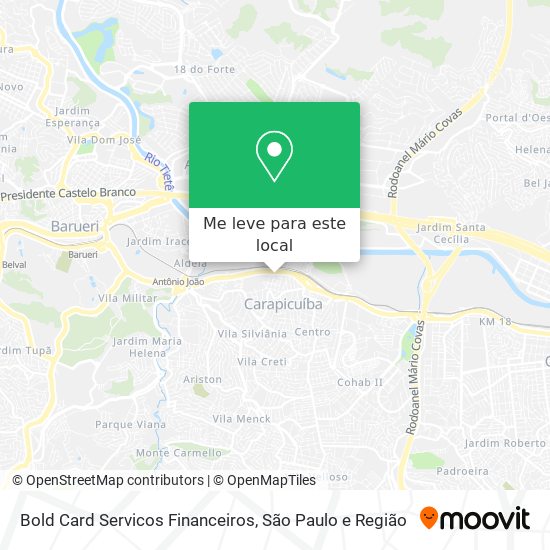 Bold Card Servicos Financeiros mapa