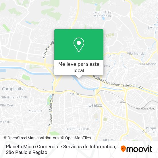 Planeta Micro Comercio e Servicos de Informatica mapa