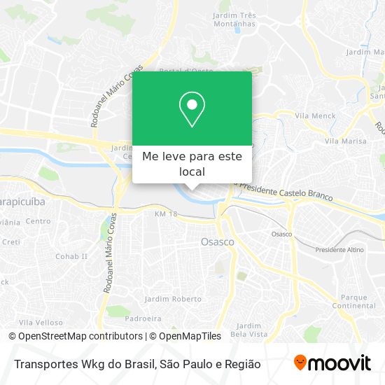Transportes Wkg do Brasil mapa
