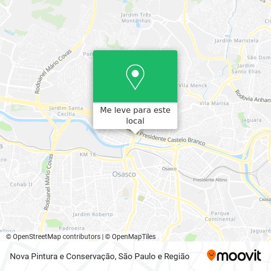 Nova Pintura e Conservação mapa