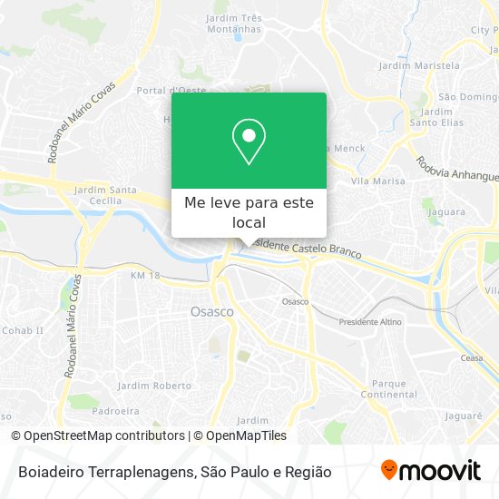 Boiadeiro Terraplenagens mapa