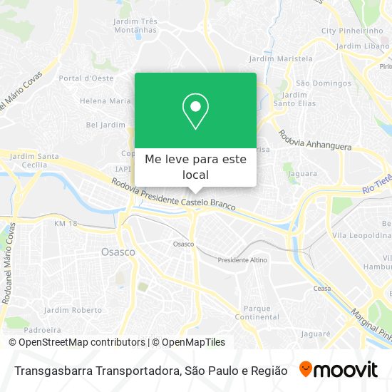 Transgasbarra Transportadora mapa