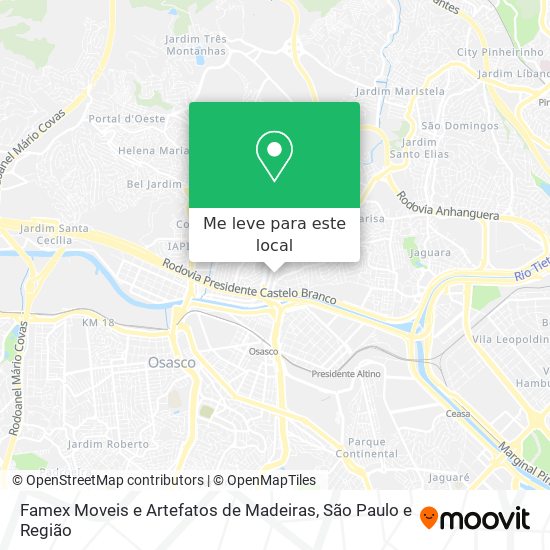 Famex Moveis e Artefatos de Madeiras mapa
