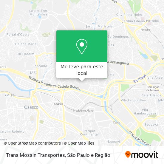 Trans Mossin Transportes mapa
