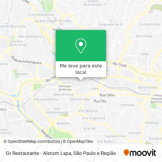Gr Restaurante - Alstom Lapa mapa