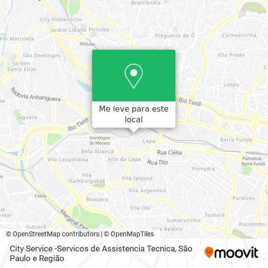 City Service -Servicos de Assistencia Tecnica mapa