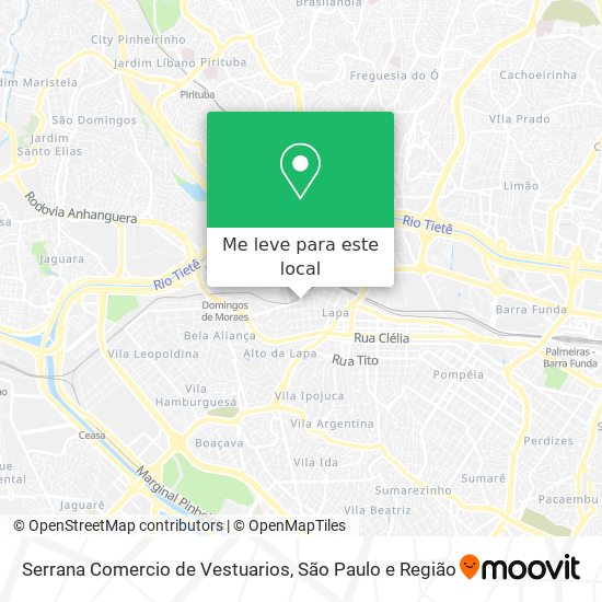 Serrana Comercio de Vestuarios mapa