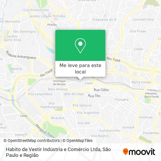 Habito de Vestir Indústria e Comércio Ltda mapa