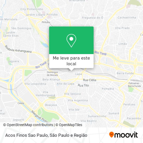 Acos Finos Sao Paulo mapa