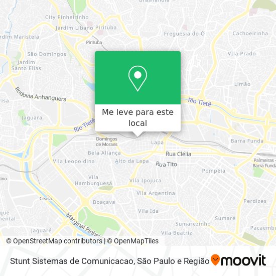 Stunt Sistemas de Comunicacao mapa