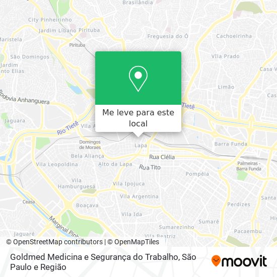 Goldmed Medicina e Segurança do Trabalho mapa