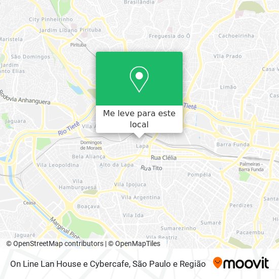 On Line Lan House e Cybercafe mapa