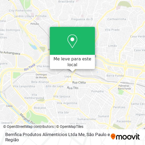 Bemfica Produtos Alimentícios Ltda Me mapa