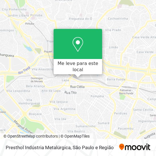 Presthol Indústria Metalúrgica mapa