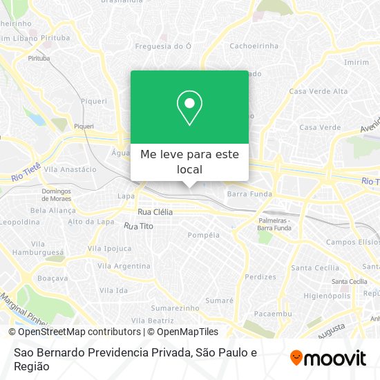 Sao Bernardo Previdencia Privada mapa