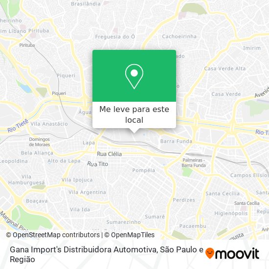 Gana Import's Distribuidora Automotiva mapa