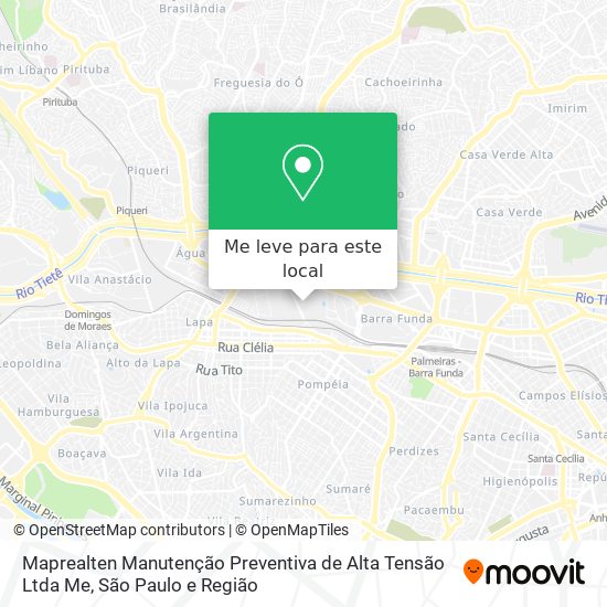 Maprealten Manutenção Preventiva de Alta Tensão Ltda Me mapa