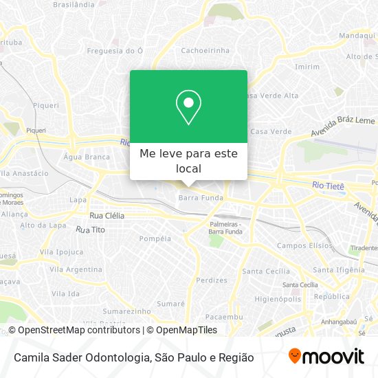 Camila Sader Odontologia mapa