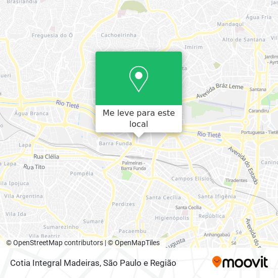 Cotia Integral Madeiras mapa