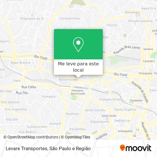 Levare Transportes mapa