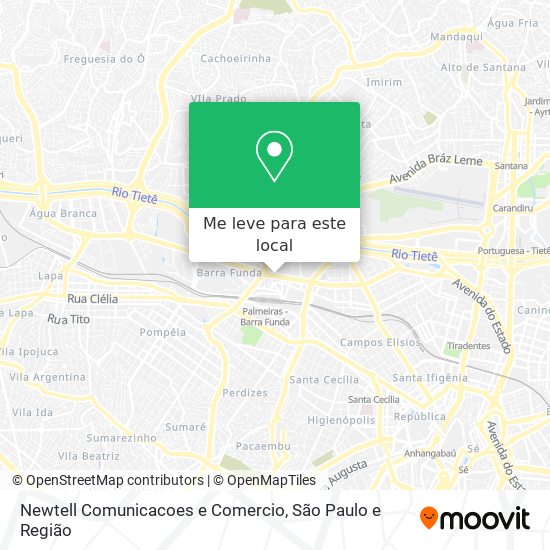 Newtell Comunicacoes e Comercio mapa