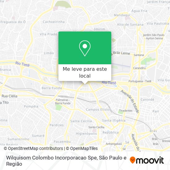 Wilquisom Colombo Incorporacao Spe mapa